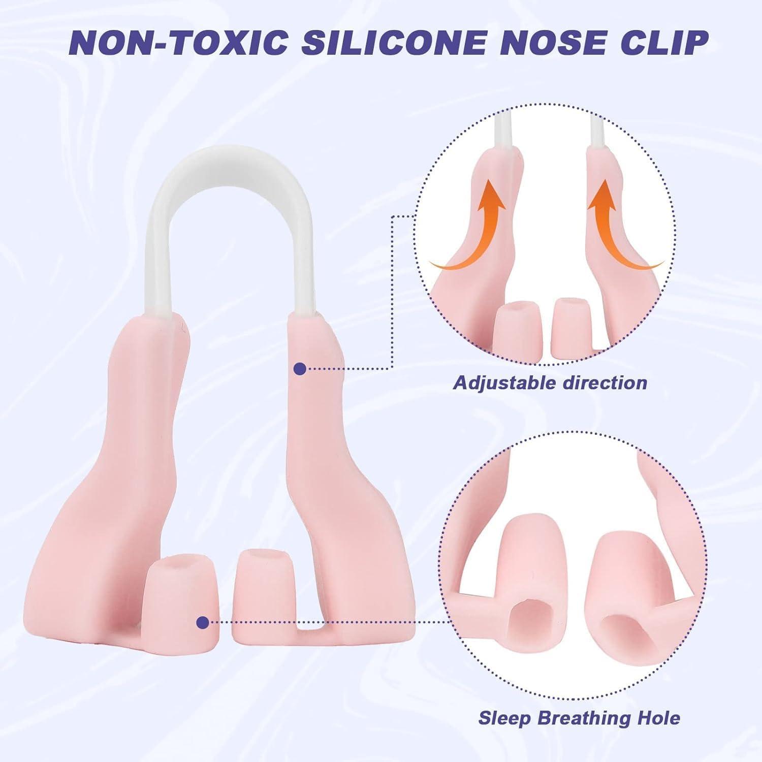 Yoboamic Yoboamic Nose Shaper Lifter, Pain-Free Nose Straightener for Nose Uplifting and Shaping, Soft Silicone Nose Shaper for Women Man Nose (Pink)