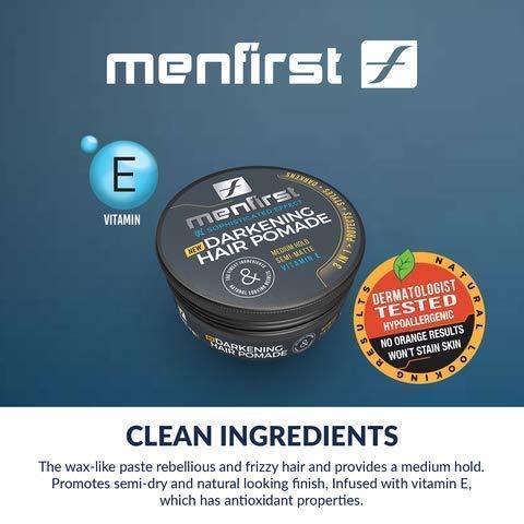 MENFIRST MENFIRST Gradual Gray - Good Bye Gray Hair- 3-in-1 Shampoo and Hair Pomade - 2 Pack Bundle