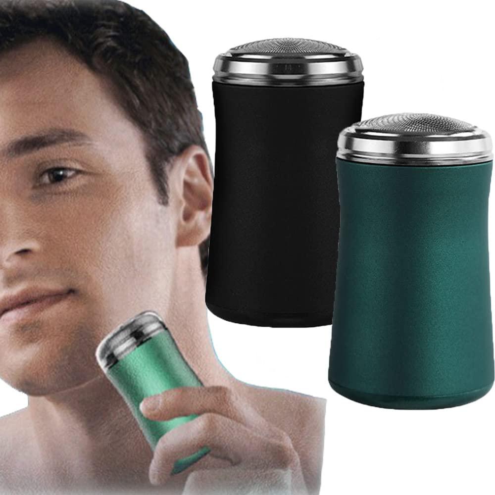 CHENTIAN Pocket Size Washable Electric Razor, Mini Portable Electric Shaver for Men, Small Form Factor But Clean Shave, Easy to Clean, Suitable for Carrying Around. (2 Color)