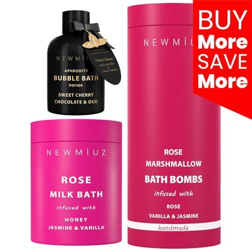 New Miuz Luxury Romantic Bath Set Gifts for Women and Men - Pack of 3