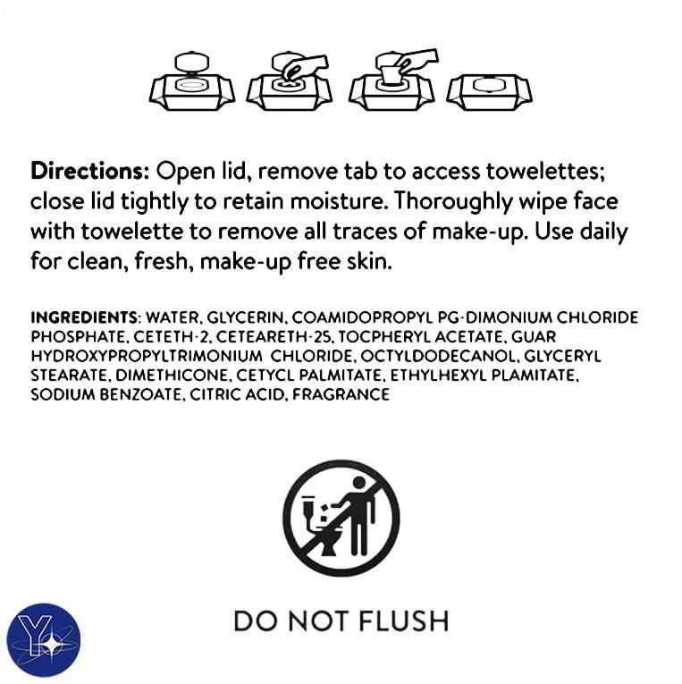 maker explorador Equate Beauty Makeup Remover Cleansing Towelettes, 80 Count, 2 Pack Maker 1 MAKEUP SPONGE Explorador Private Label