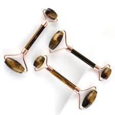 Generic Tiger eye Face Roller and Gua Sha Set - Skin Care Jade Roller and Gua Sha for Women Gifts - Tiger Eye Roller for Face Massage Roller Facial Therepy Lifting Tool Anti Aging Beauty (Tiger Eye)