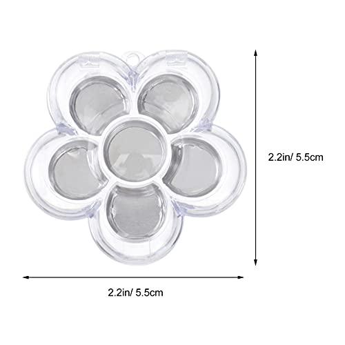 Beaupretty Beaupretty 8PCS Clear Empty Eyeshadow Palette Makeup Organizer Eyeshadow Storage Box Case Lipstick Pigment Palette Tray