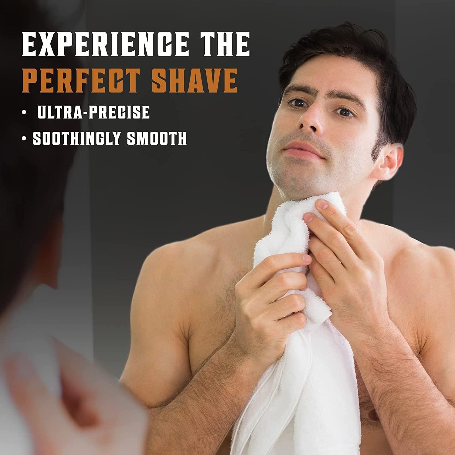 SHAVING REVOLUTION SHAVING REVOLUTION Long Handle Double Edge Safety Razor - Butterfly Open Razor 10 Japanese Stainless Steel Double Edge Blades - Close, Clean Shaving Razor Men., Black Long Handle, 12 Piece Set