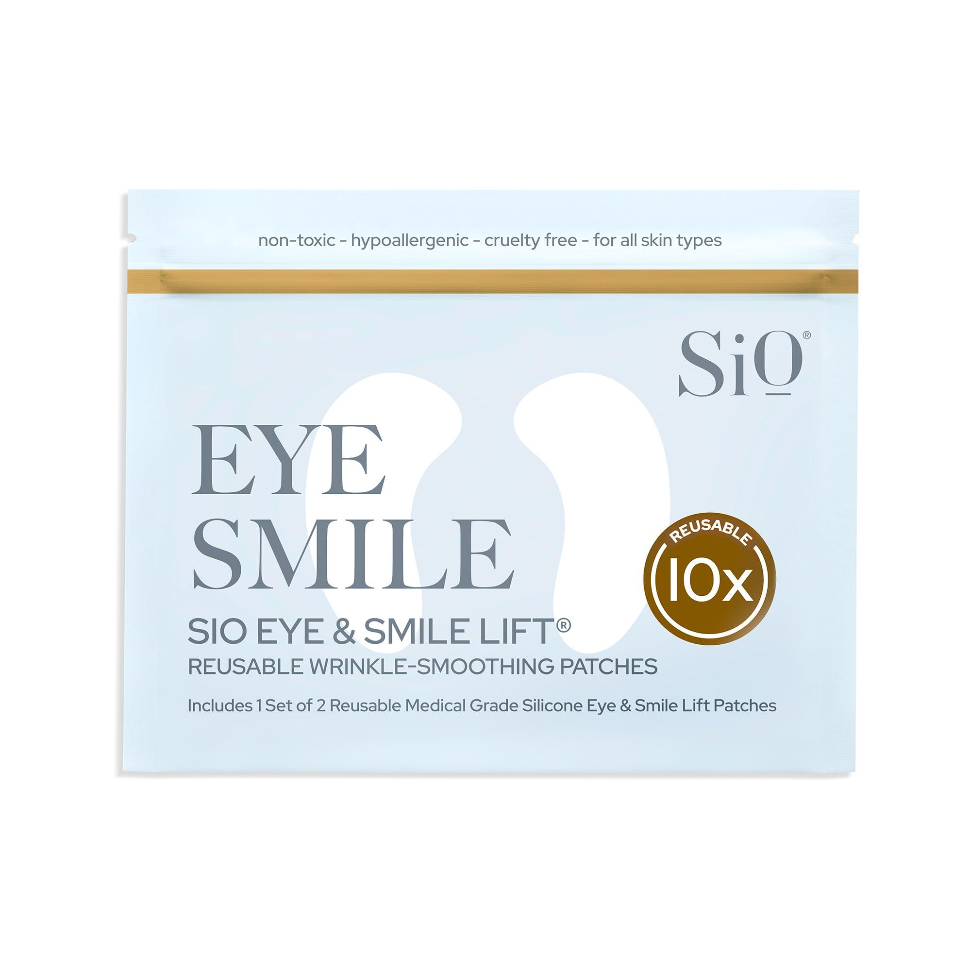 SiO SiO Beauty Eye & Smile Lift | Eye & Smile Anti-Wrinkle Patches 2 Week Supply | Overnight Smoothing Silicone Patches for Wrinkles and Fine Lines