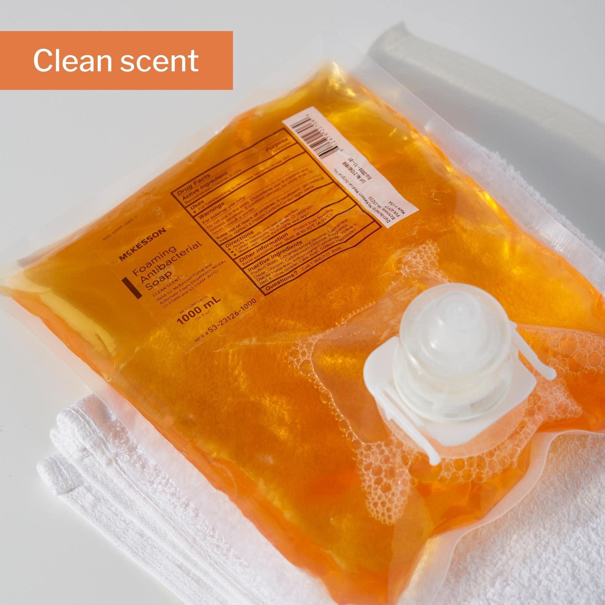 McKesson McKesson Foaming Hand Soap Refill, 1000 mL [Pack of 1] Foaming Dispenser Refill, Clean Scent