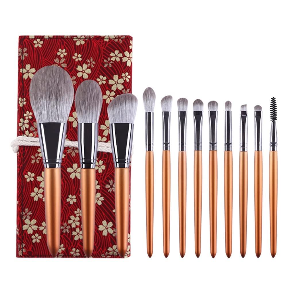 IBDRYKK IBDRYKK Natural Makeup Brushes Set Eyeshadow Make Up Brush Goat Hair Kit for Face Powder Foundation Make Brush Cosmetics