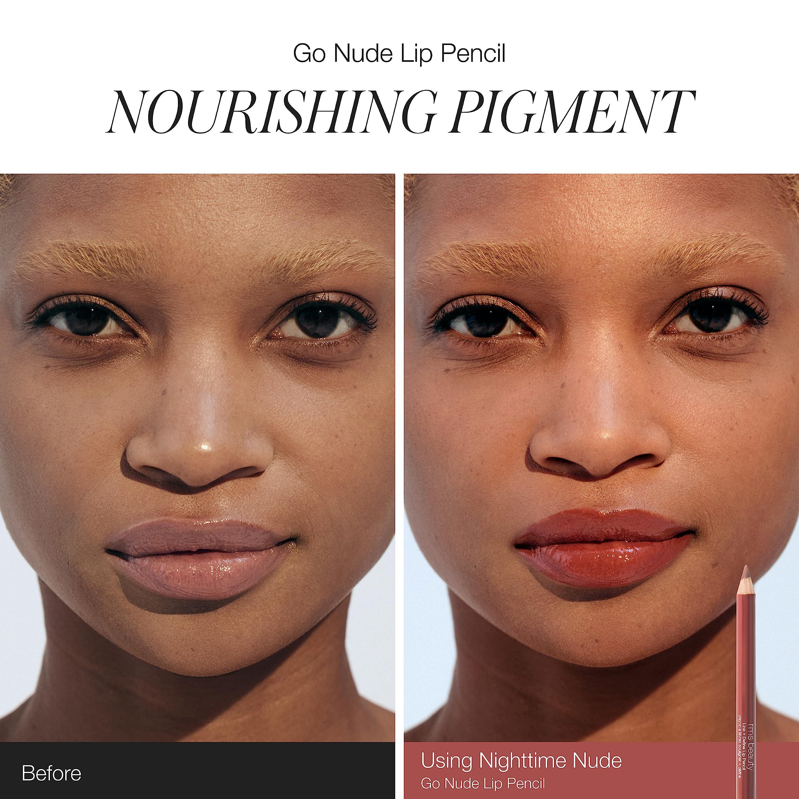 RMS Beauty RMS Beauty Go Nude Lip Pencil - Long Lasting Lip Liner Pencil, Makeup Lip Liner & Lip Pencil Sharpener, Nude Lip Liner & Pencil Lip Liner Sharpener