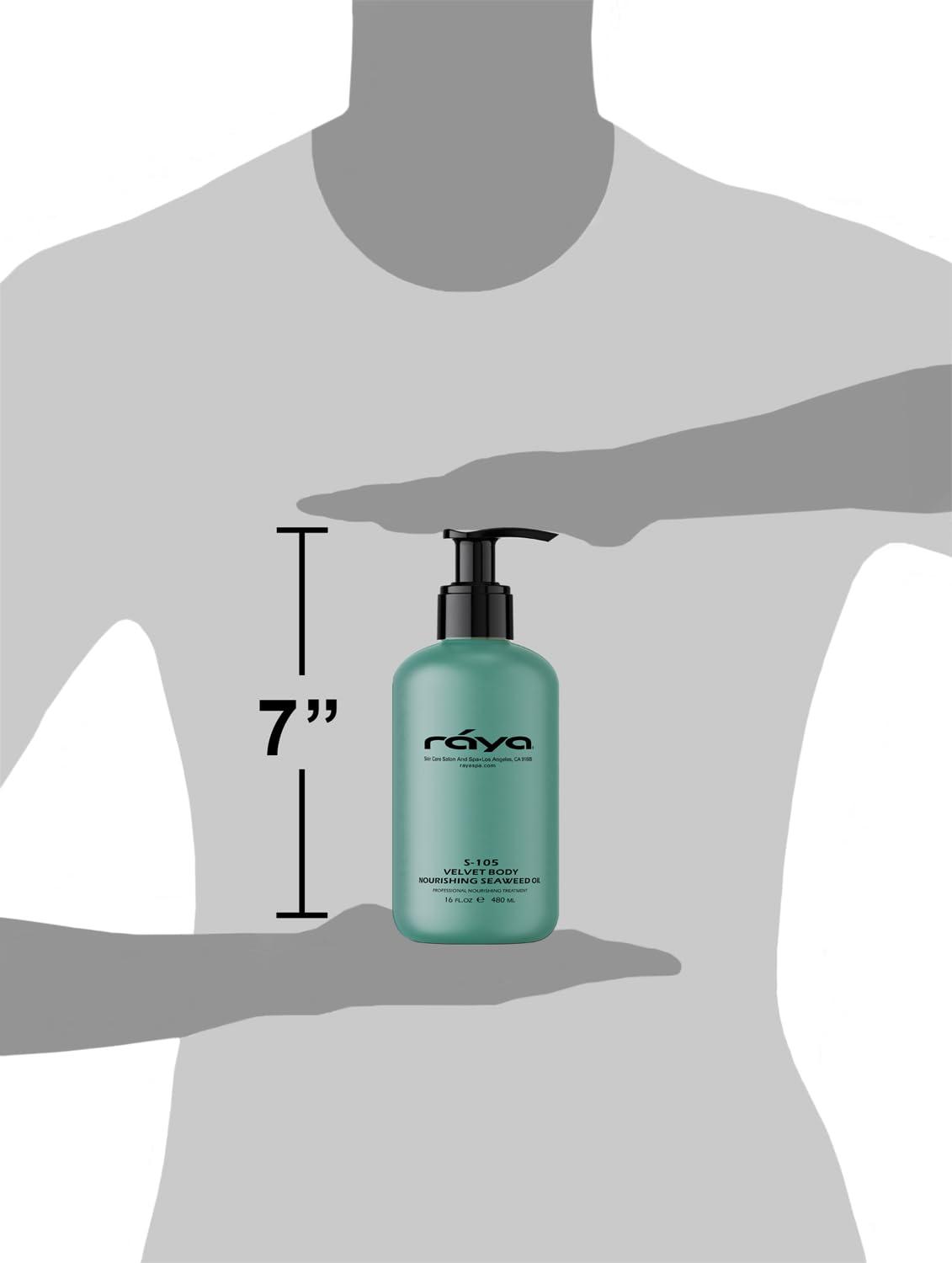 Raya RAYA Velvet Body Nourishing Seaweed Oil 16 oz (S-105) | Hydrating and Nourishing Body Treatment | Made with Natural French Seaweed Oil, Vitamins, and Minerals