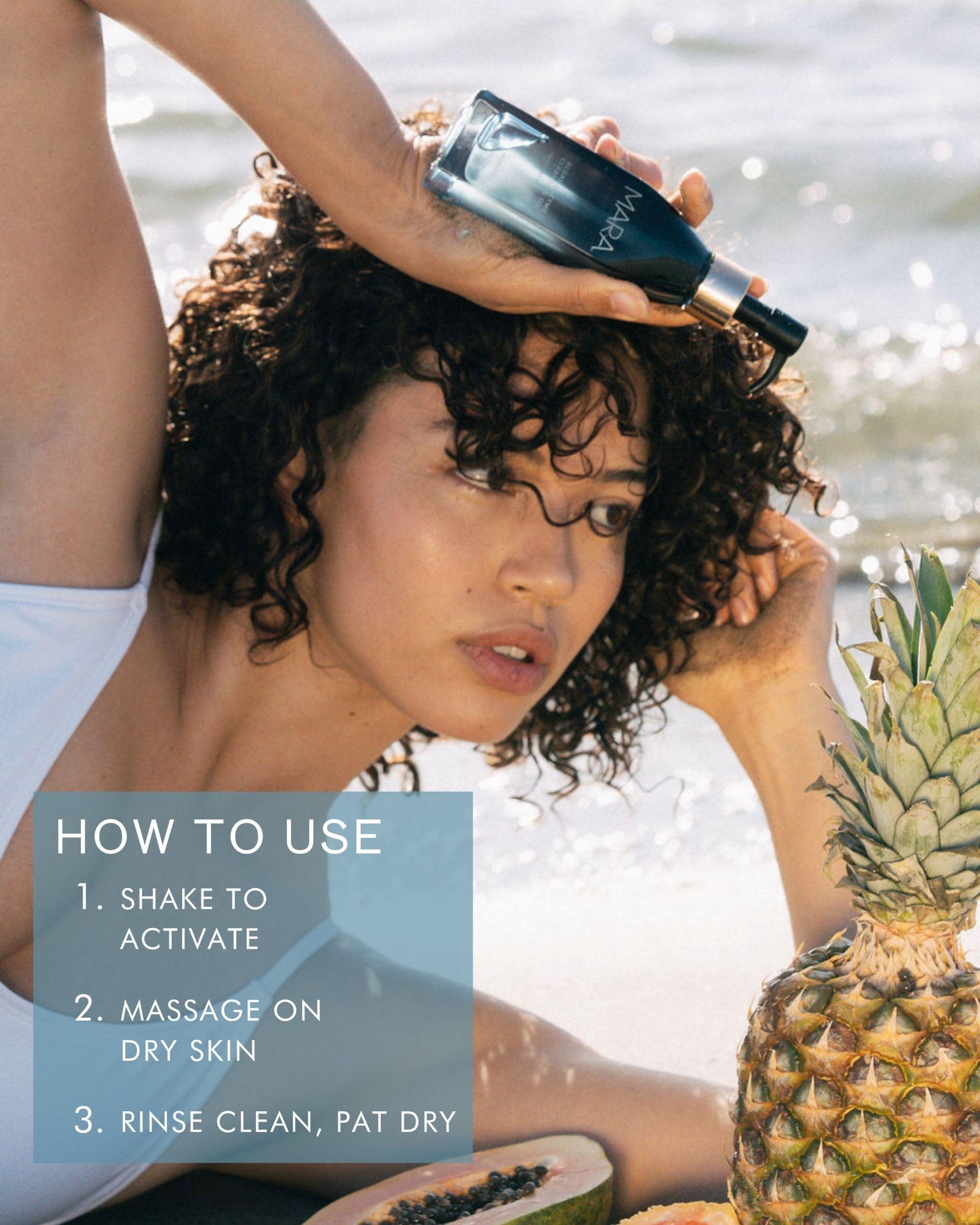 MARA MARA - Natural Chia + Moringa Algae Enzyme Cleansing Oil | Plant-Based, Gluten-Free Skin Care | For All Skin Types, Hypoallergenic, Hydrating, Exfoliating, Make-Up Remover (4 oz | 120 ml)