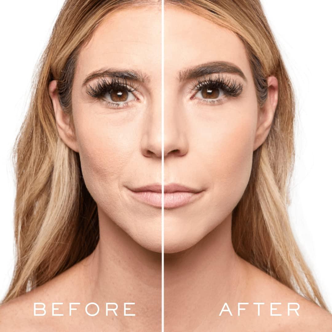 MADLUVV MADLUVV Eyebrow Stencil Kit - Easy-to-Use, Natural Look, 6 Popular Shapes, Used by Professionals - Includes Stamp, Stencils, Spoolie, and Travel Bag (Medium Brown)