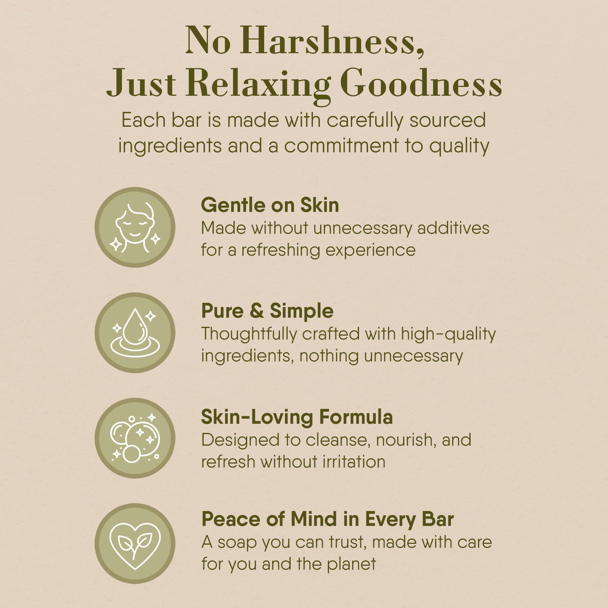 360Feel 360Feel Pine Tar Soap - Handcrafted Castile Soap Bar with Soothing Scent - Handmade with Essential Oil - Suitable Gift for Anniversaries, Weddings, and Holiday Stockings - Rich Lather