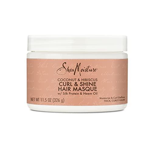 SheaMoisture SheaMoisture Hair Mask Coconut & Hibiscus for Dry Curls Hair Mask with Shea Butter 11.5 oz