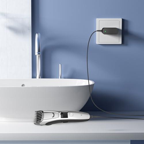 XHUCHINMAL 1.9V Charger for Panasonic Beard Hair Trimmer ER-GB80 ER-GB70 ER-GB60 ER-GK80-S Power Cord for Panasonic Trimmer RE9-45 RE9-52 RE9-70 RE9-86 RE9-46 RE9-49 RE9-76 RE9-52 RC3-27 RC3-32 1.4A AC Adapter