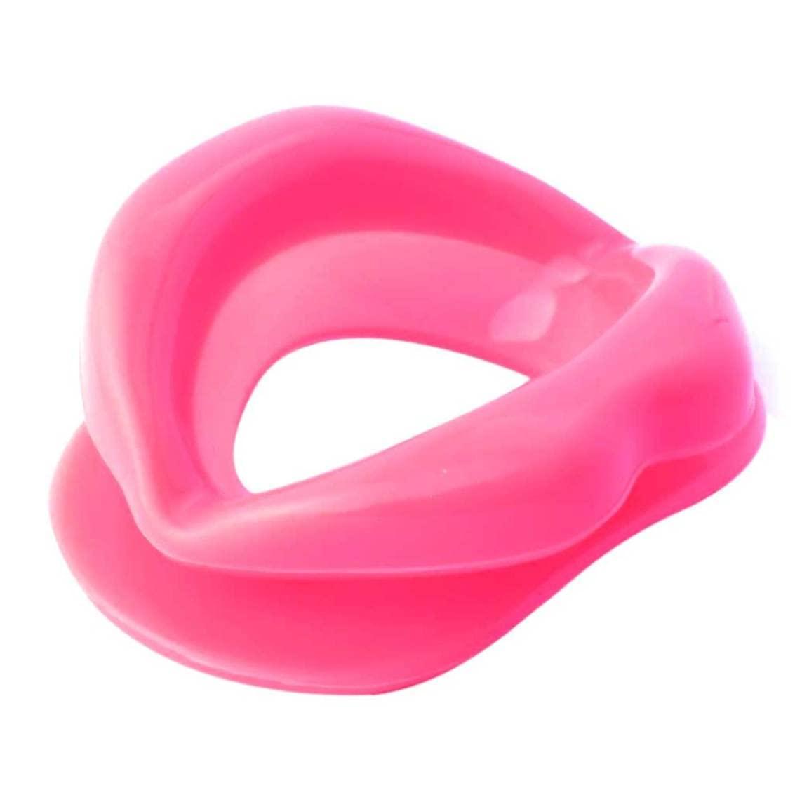Jorzer Silicone Lips Exerciser Facial Muscle Tightener Face Lifting Mouth Stretcher Trainer, Mouth Exerciser, Lips Muscle Trainer, Mouth Muscle Tightener, Pink