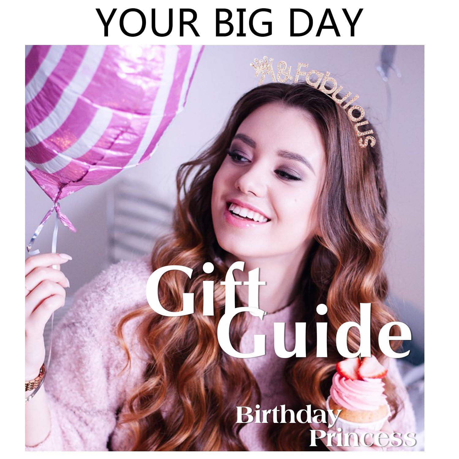 SuPoo SuPoo Rose Gold 21st Birthday Crown 21 & Fabulous Headband 21st Birthday Decorations for Her Rhinestone 21 Birthday Girl Tiara Happy 21 Year Old Birthday Gifts Party Decorations Hair Accessories