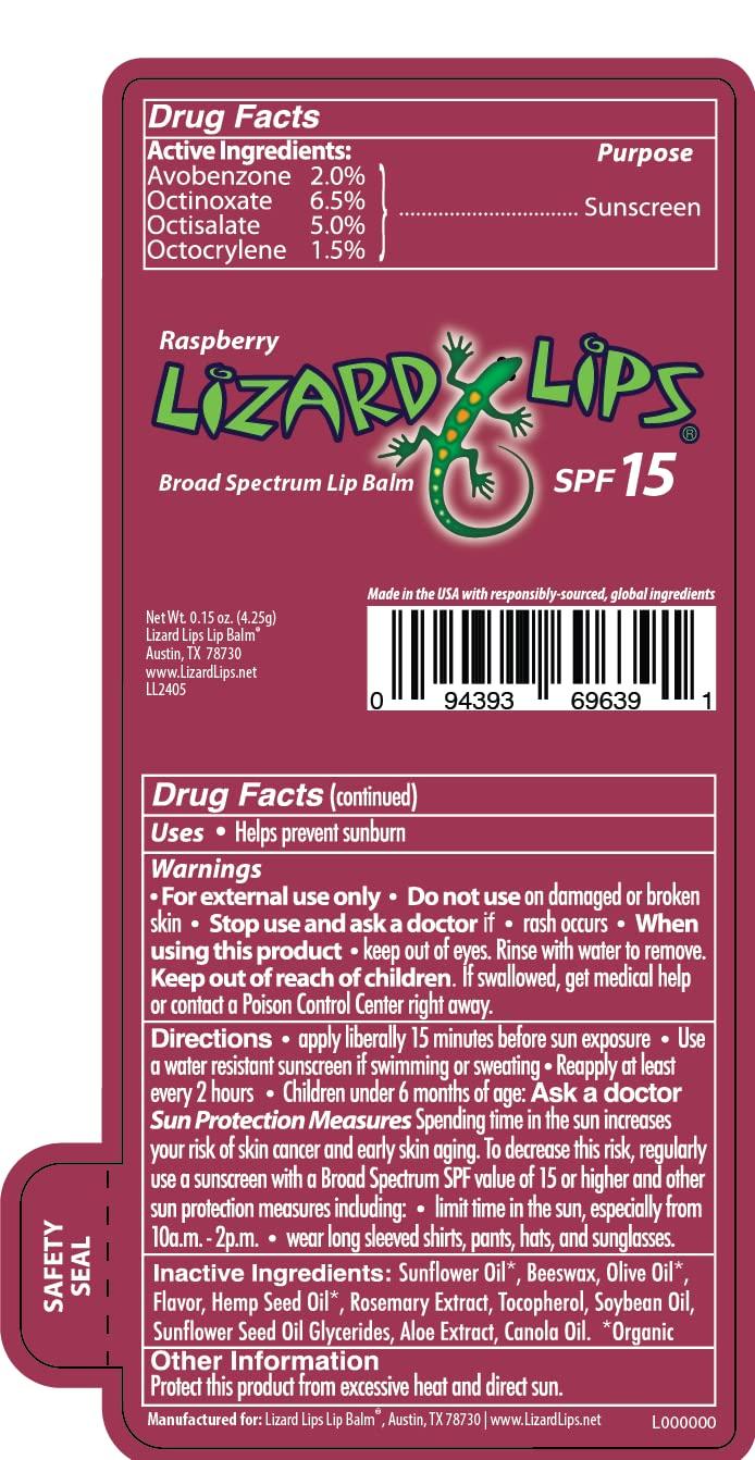 Lizard Lips Lizard Lips SPF 15 Lip Balm (Raspberry)