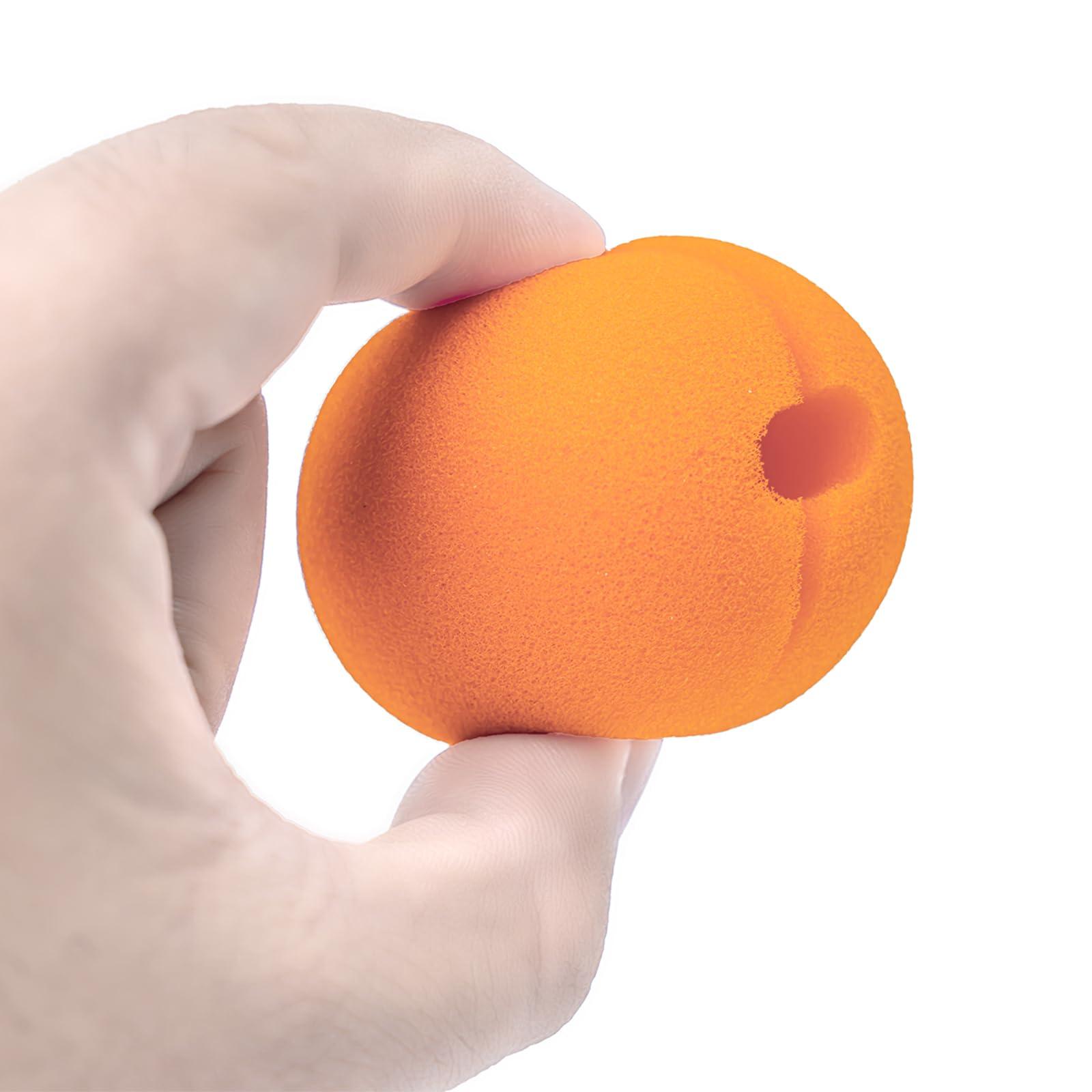 DSKOBT DSKOBT 3 Angry Flame Costumes Hairy Headbands Hats Red Stripes Ties Orange Balls Nose Halloween Role Playing Costumes (orange)