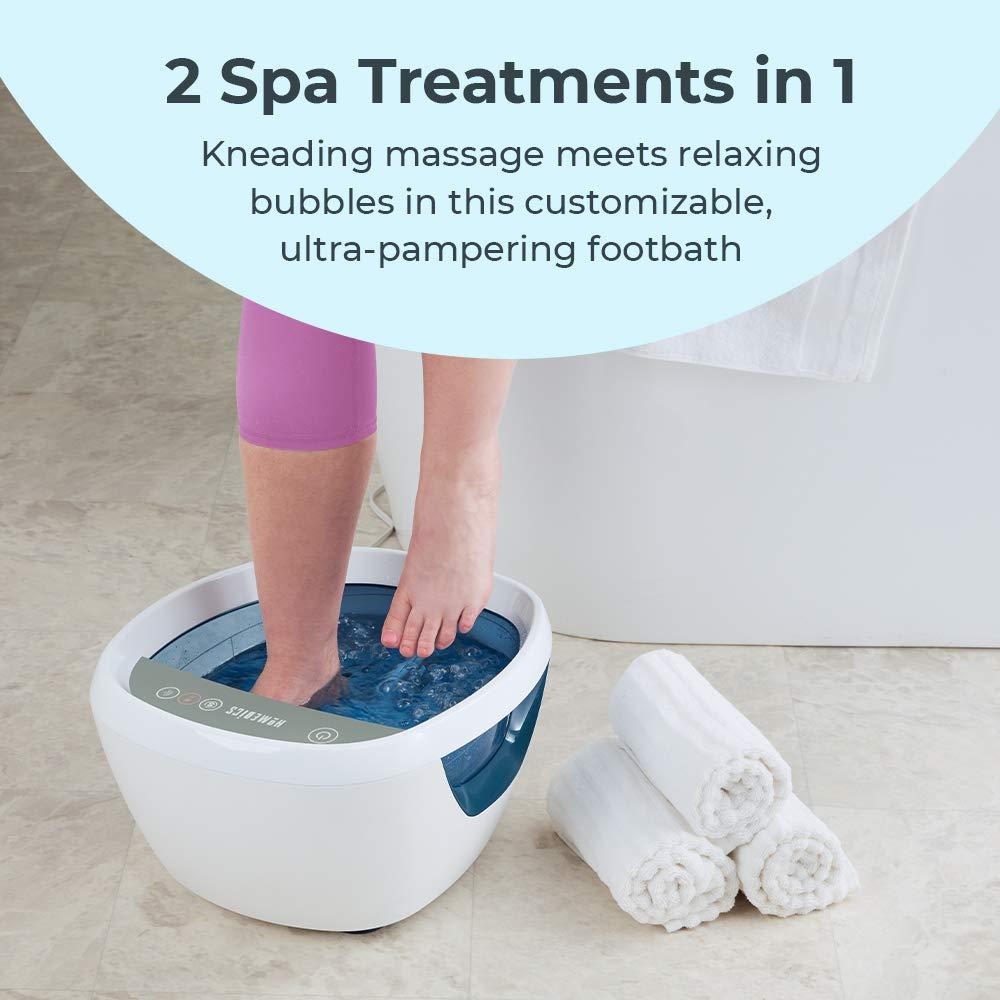 Homedics HoMedics Shiatsu Bliss Footbath with Heat Boost, Foot Spa Massager, Deep Kneading Pedicure Tub, Vibrating Bubbles with Soothing Heat, Portable at-Home Spa