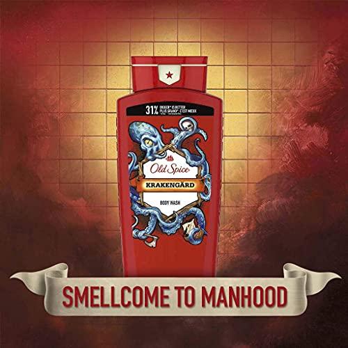 Old Spice Old Spice Body Wash for Men Wild Collection Krakengard Scent Pack Of 4, citrus, 21 Fl Oz