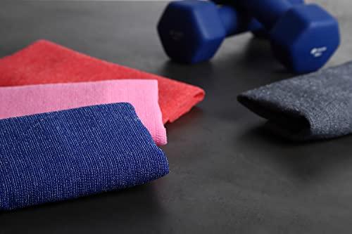 Terra Distribution Extra Rough, Exfoliating Washcloth [Made in Japan] Exfoliating Towel Special Texture Makes Fluffy Foam Lather, Back Scrubber, Dead Skin Cell Remover [Loofah for Women and Men] (2pcs Set(Red, Gray))