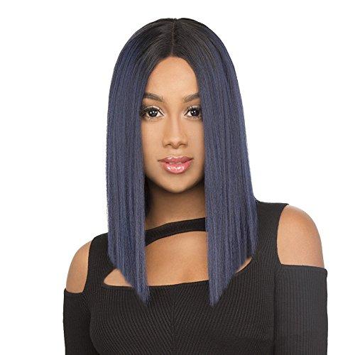 THE WIG LH XOXO (BDBLUE) - THE WIG Brazilian Human Hair Blend Lace Front Wig