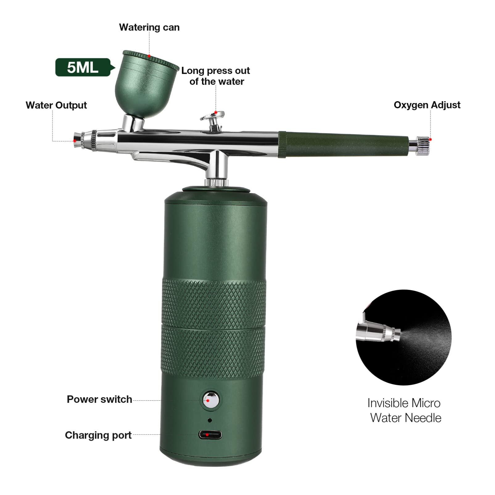 EXCEART EXCEART Charging Airbrush Kit Mini Airbrush Machine Compressor Spray for Makeup Nail Art