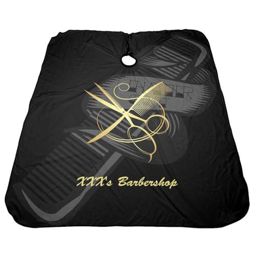 MLIANCEN Custom Barber Cape Hairdresser Cape, Add Your Photo Text Logo Personalized Salon Cape for Men, Customized Hair Cutting Cape for Home Salon Barbershop