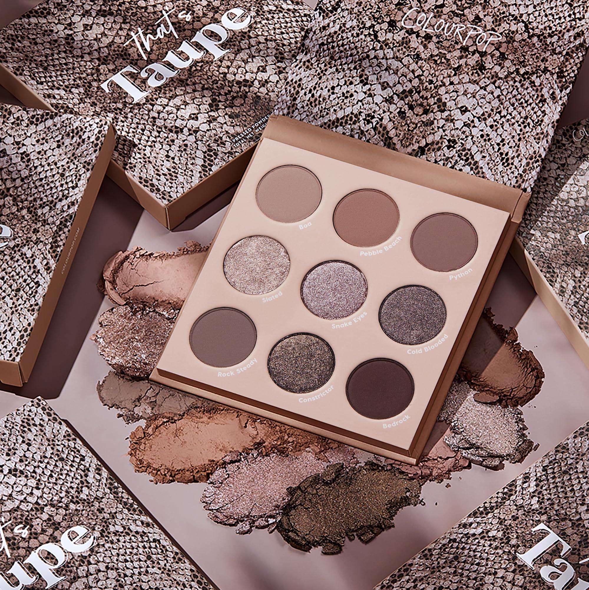 Colourpop ColourPop That\'s Taupe Shadow Palette - Cool-Toned Shadow Palette with Metallic and Matte Finishes - High-Pigment Makeup with a Long-Wearing Formula (0.3 oz)