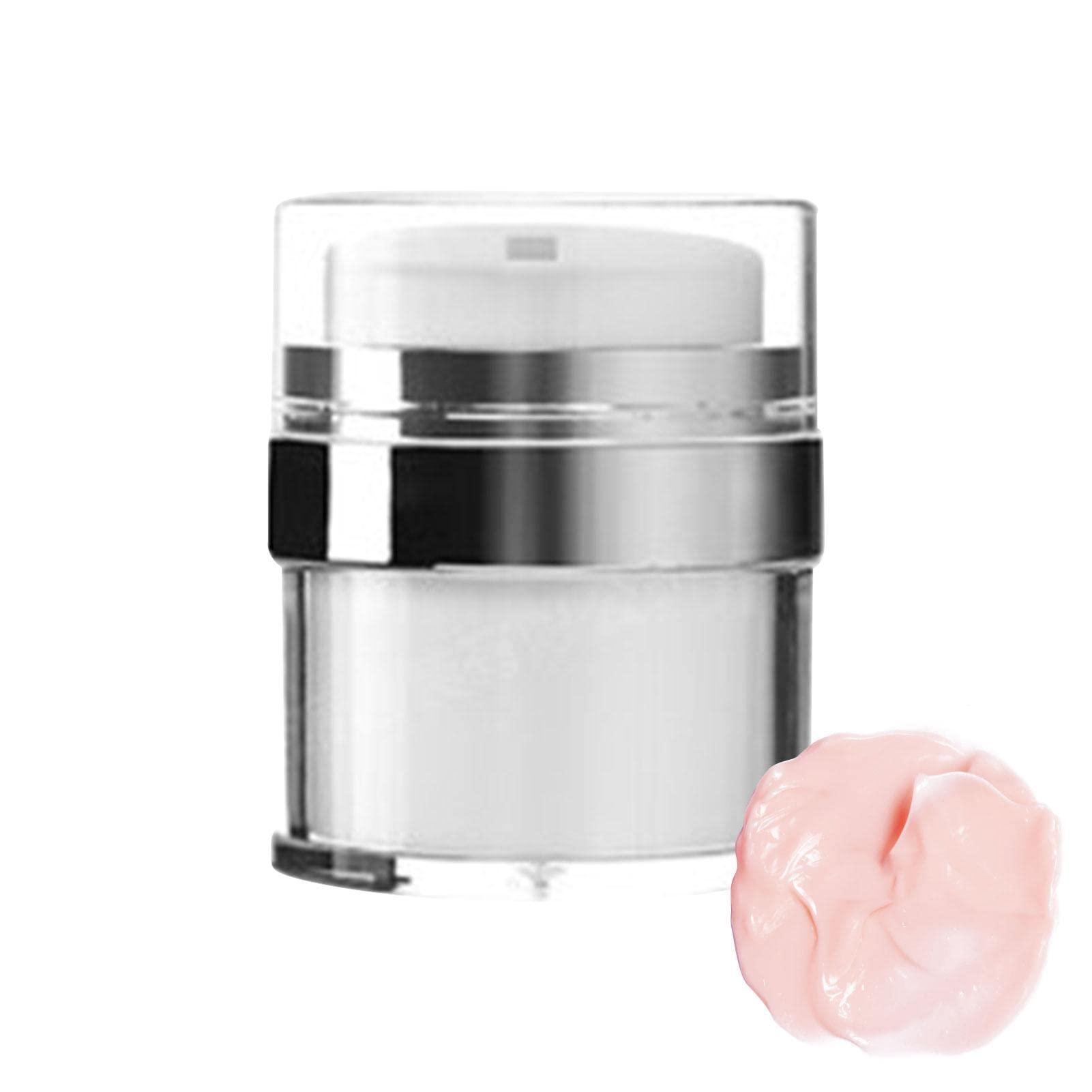 Littryee Airless Pump Jars Containers Bottles, Empty Crylic Cream Jar Cosmetic Container, Makeup Lotion Cosmetic Dispenser, Refillable Container for Creams, Gels and Lotions, Leakproof Travel Container