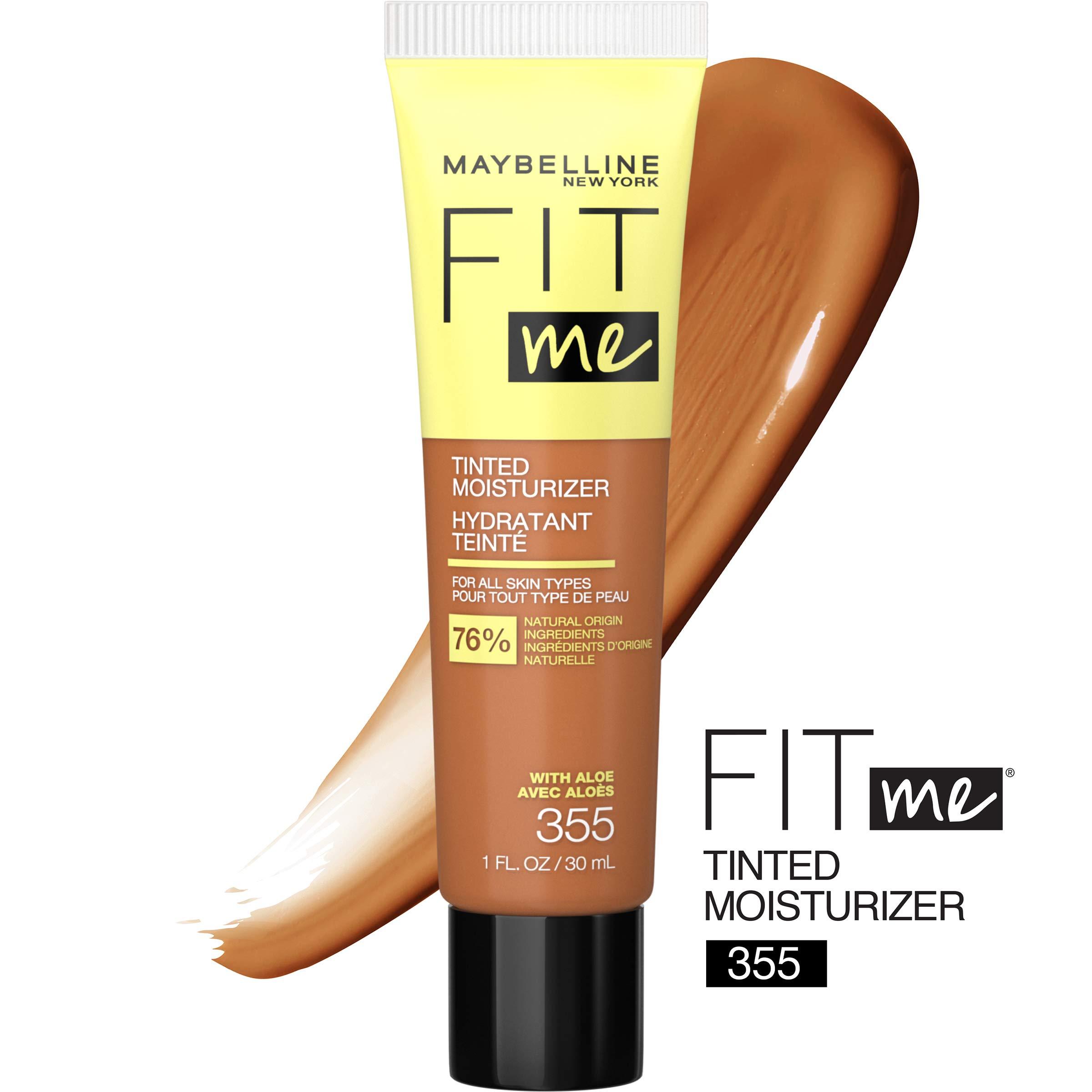 Maybelline New York Maybelline Fit Me Tinted Moisturizer, Natural Coverage, Face Makeup, 355, 1 Count