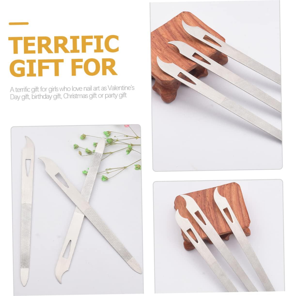 Healeved Healeved Nail Files and Buffers 15pcs Set Metal Fingernail Files for Manicure and Pedicure