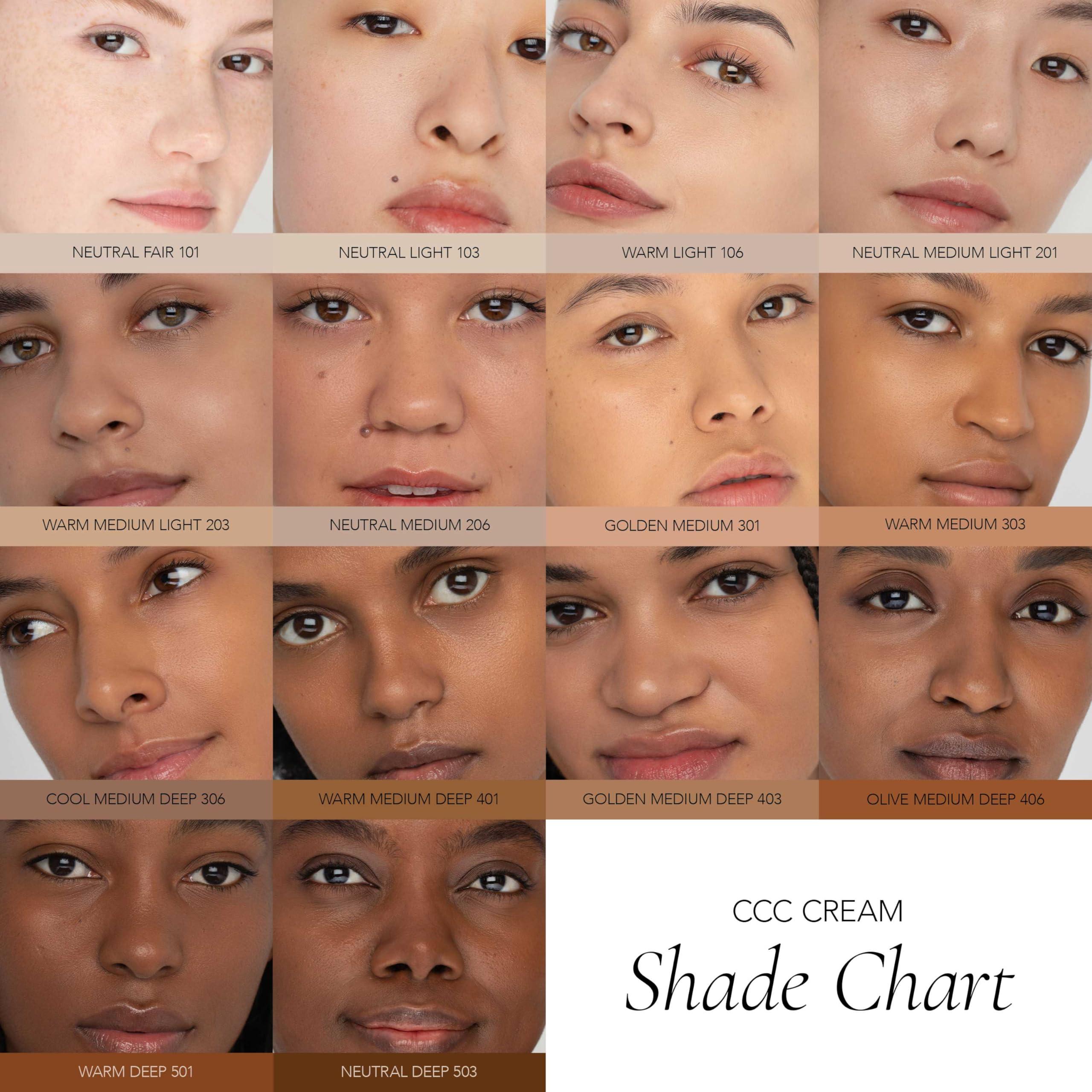 CLE CLE Cosmetics CCC Cream (Neutral Medium Light 201 / SPF 50) - Color Correcting CC Cream with Sunscreen - Lightweight, Hydrating, Light to Medium Coverage Foundation - BB & CC Cream Hybrid - 1 fl oz