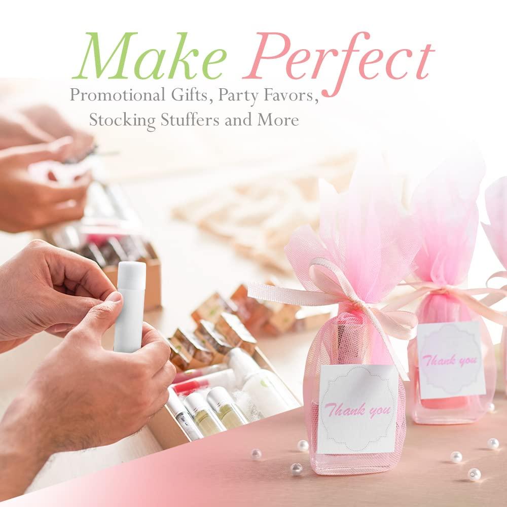 Belladonna Lip Balm Bulk Unlabeled - Made in USA Bulk Chapstick - Natural Ingredients Vitamin E Shea Butter - Custom Chapstick Bulk For Party & Wedding Favors (100 Count, Peppermint)