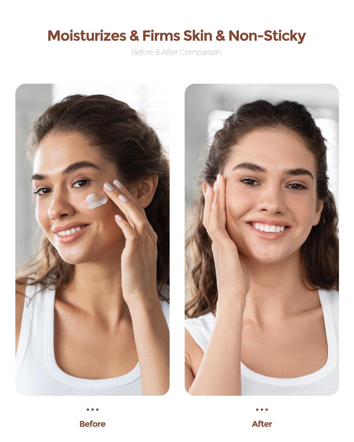 PUPUPE Sunscreen SPF 50, Hydrate Moisturizing Body Sunscreen Lotion, UVA/UVB Protection Free Oil Free Sunscreen Lotion Face & Body Sun Screen