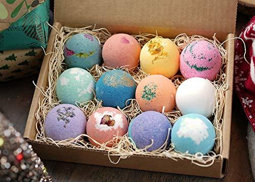 Lifearound2angels LifeAround2Angels Bath Bombs Gift Set 12 USA made Fizzies, Shea & Coco Butter Dry Skin Moisturize, Perfect for Bubble & Spa Bath. Handmade Birthday Mothers day Gifts idea For Her/Him, wife, girlfriend