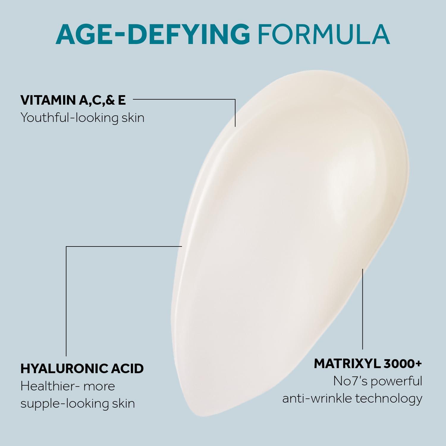 No7 No7 Protect & Perfect Intense Advanced Serum - Rice Protein & Alfalfa Complex for Fine Lines and Wrinkles - Anti-Aging Facial Serum with Matrix 3000+ Technology (2 pack, 1.69 Fl Oz each)