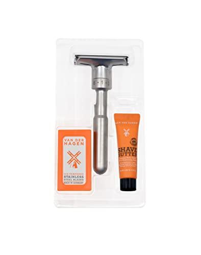Van Der Hagen Van Der Hagen Matte Silver TWIST Adjustable Razor