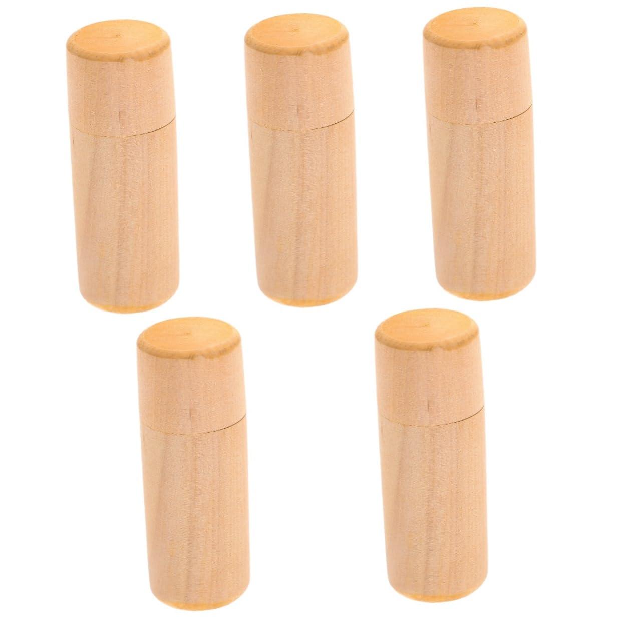 Zerodeko Zerodeko 5pcs Box Wooden Essential Oil Storage Box Aromatherapy Oil Case Smooth Surface for Easy Handling