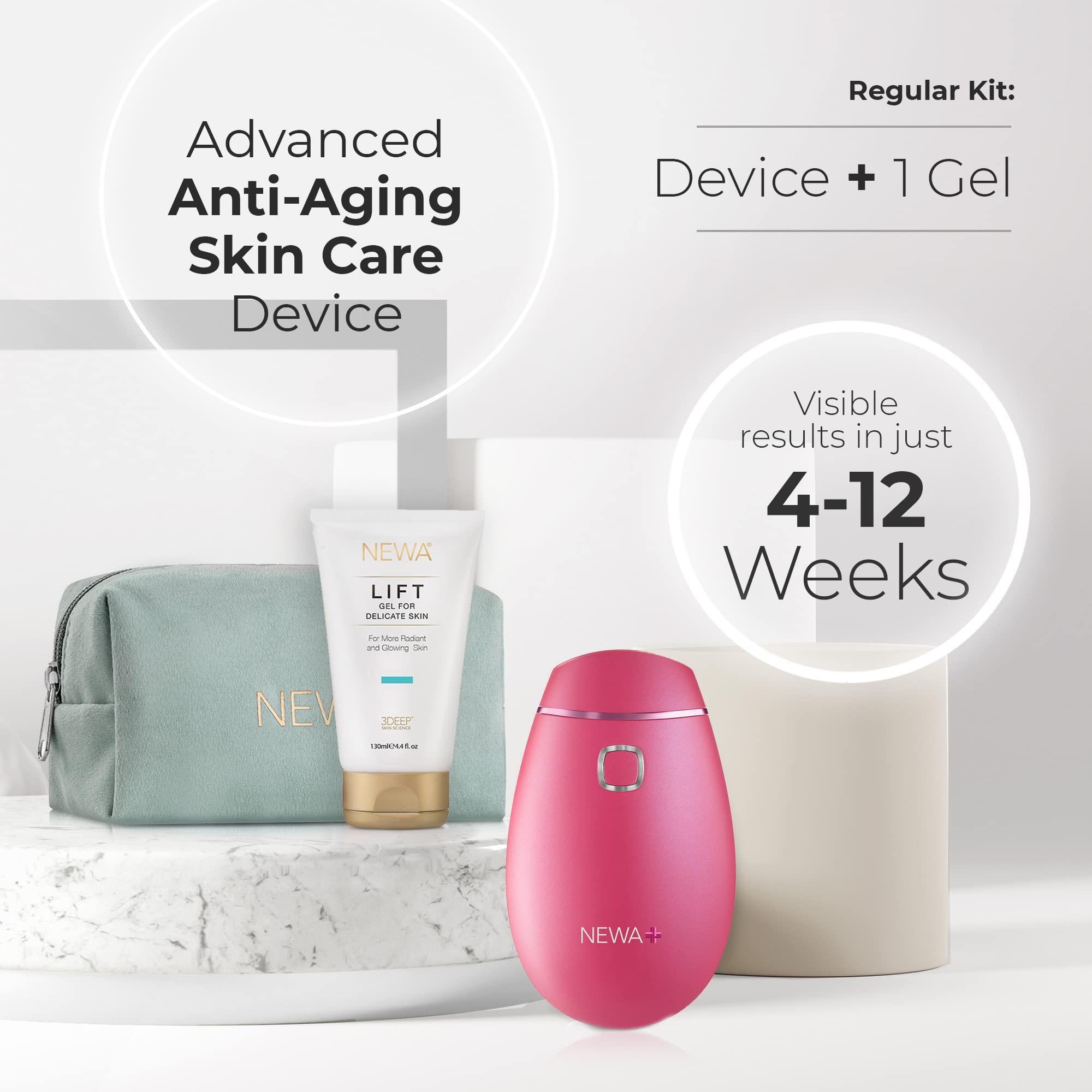 Newa NEWA RF Wrinkle Reduction Device (Wireless) - Skincare Tool for Facial Tightening. Boosts Collagen, Reduces Wrinkles. with 1 Month Gel Supply.