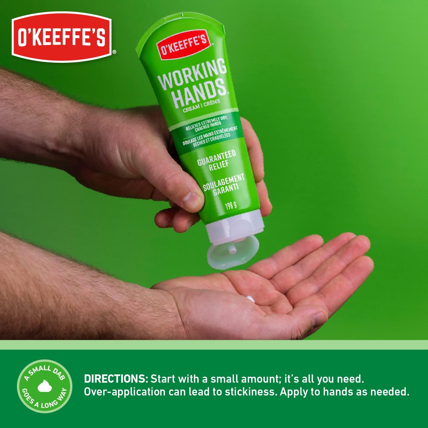 O'Keeffe's O'Keeffe's Working Hands Hand Cream for Extreme Dryness - 7 oz Tube (2 Pack) - Repairing Skincare for Cracked, Dry Hands