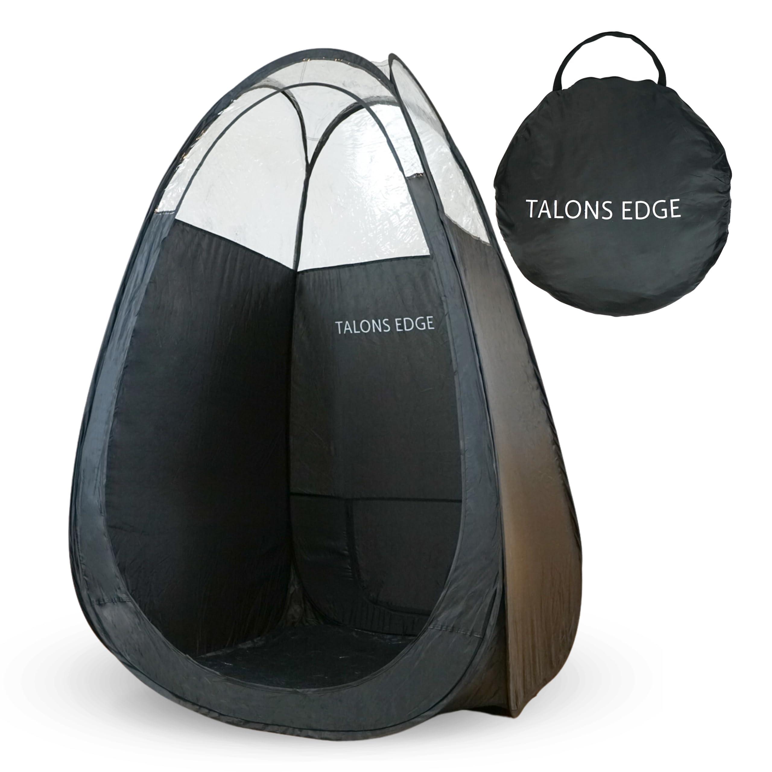 TALONS EDGE Talons Edge tm - Spray Tan Tent - Pop Up Spray Tan Booth with Carry Bag - Portable Tanning Tent for Professional & Home Use - Mess Free - Foldable Spray Tan Backdrop