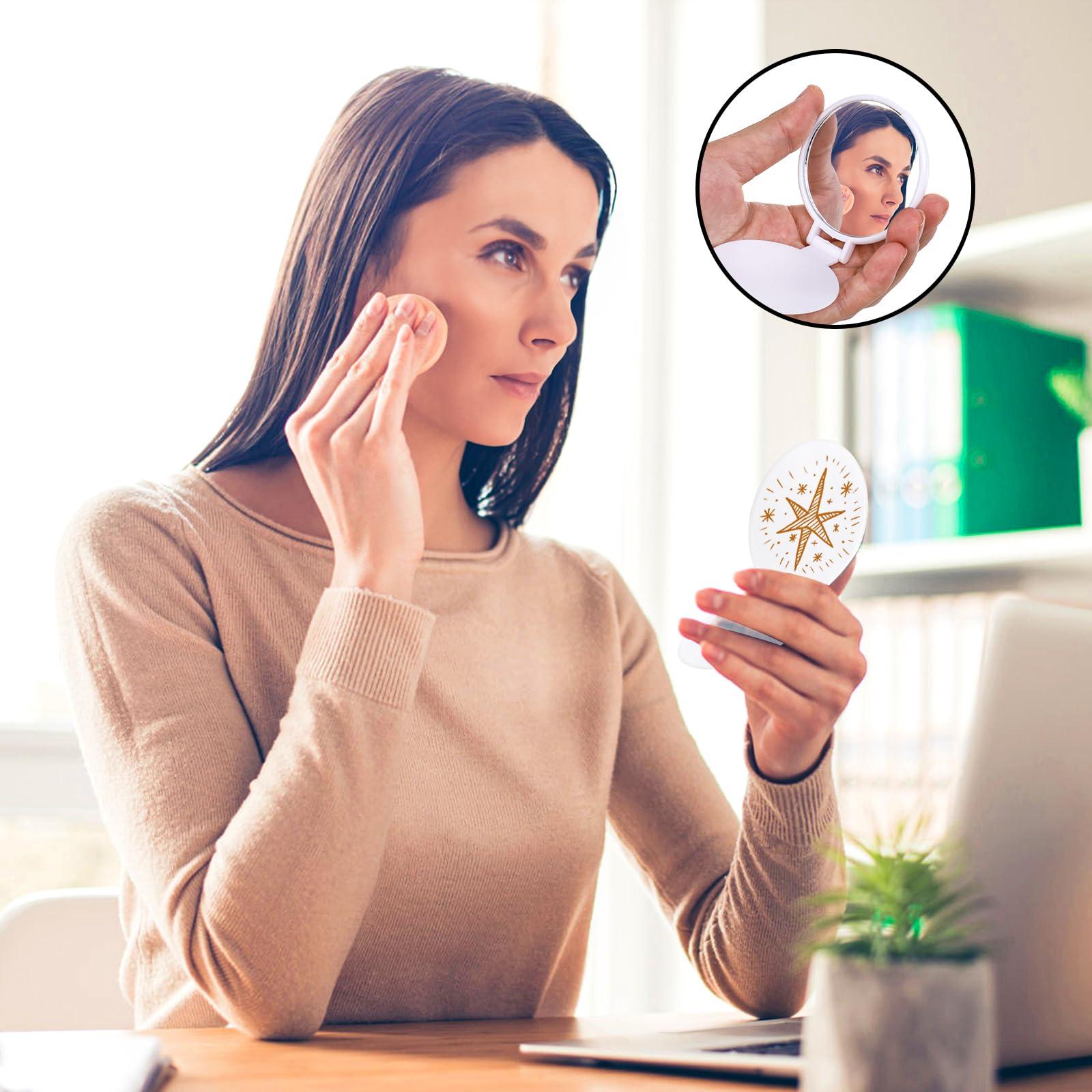 ZOOFOX ZOOFOX 50 Pieces Compact Mirror Bulk, Round Makeup Mirror for Purse, Mini Folding Mirror for Women Girls Travel Daily Use