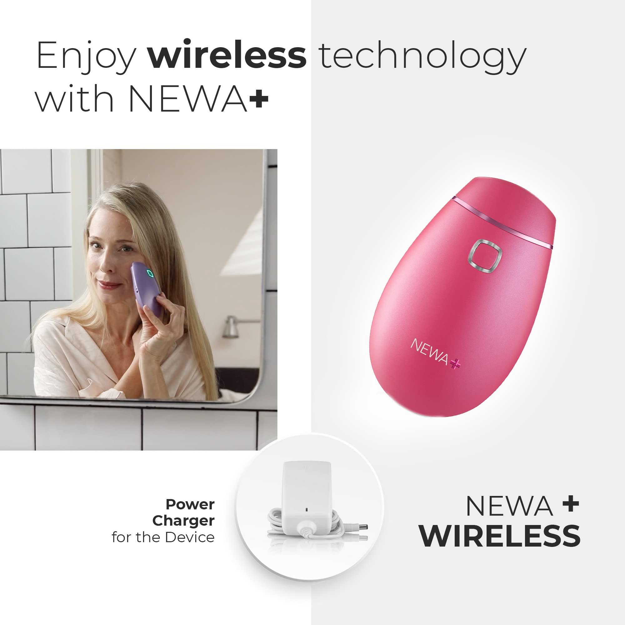 Newa NEWA RF Wrinkle Reduction Device (Wireless) - Skincare Tool for Facial Tightening. Boosts Collagen, Reduces Wrinkles. with 1 Month Gel Supply.