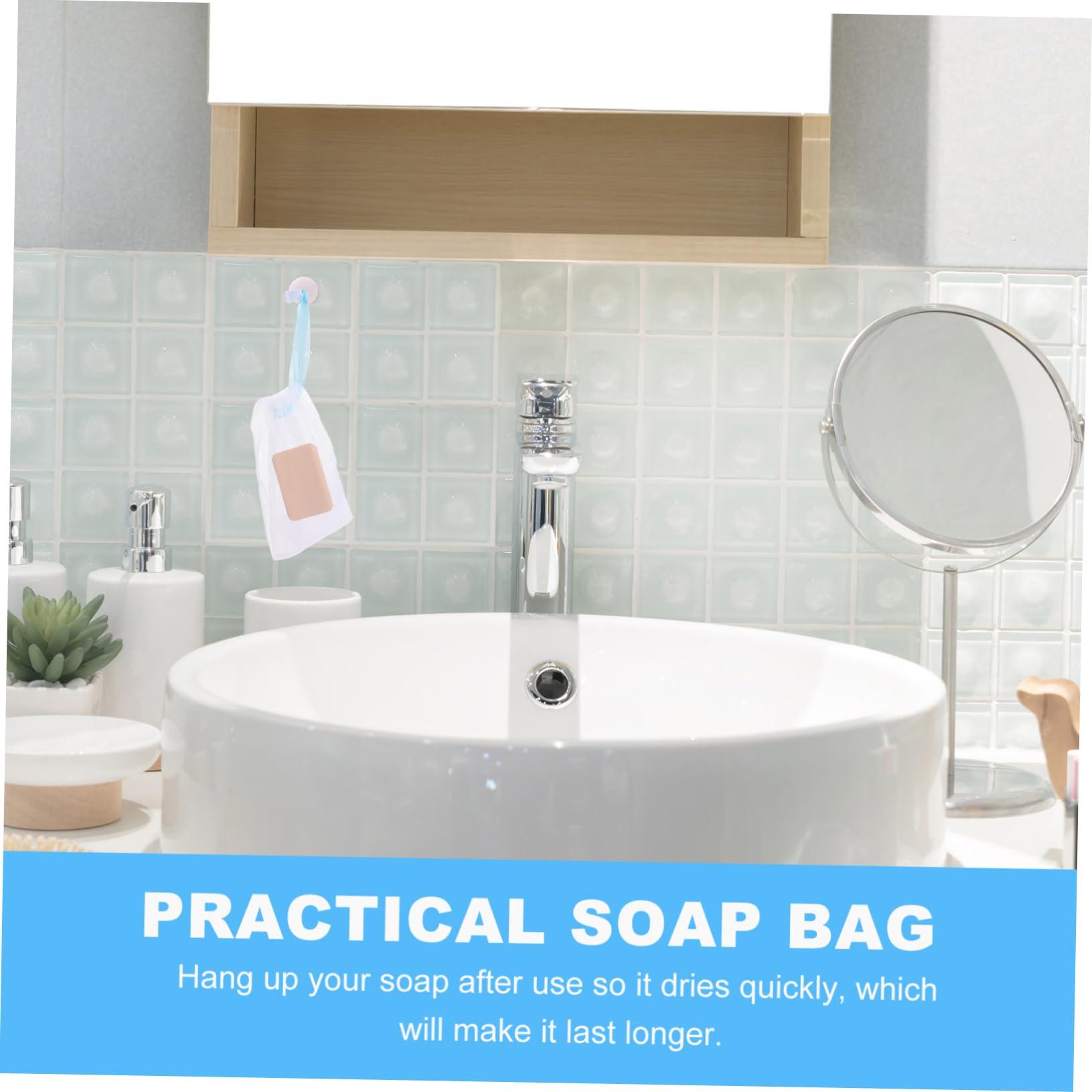 Healeved Healeved 20Pcs Handmade Soap Foaming Nets Colorful Shower & Bath Foaming Bags for Easy Soap Bubbles Random Colors Durable Mesh Soap Pouches for Cleansing