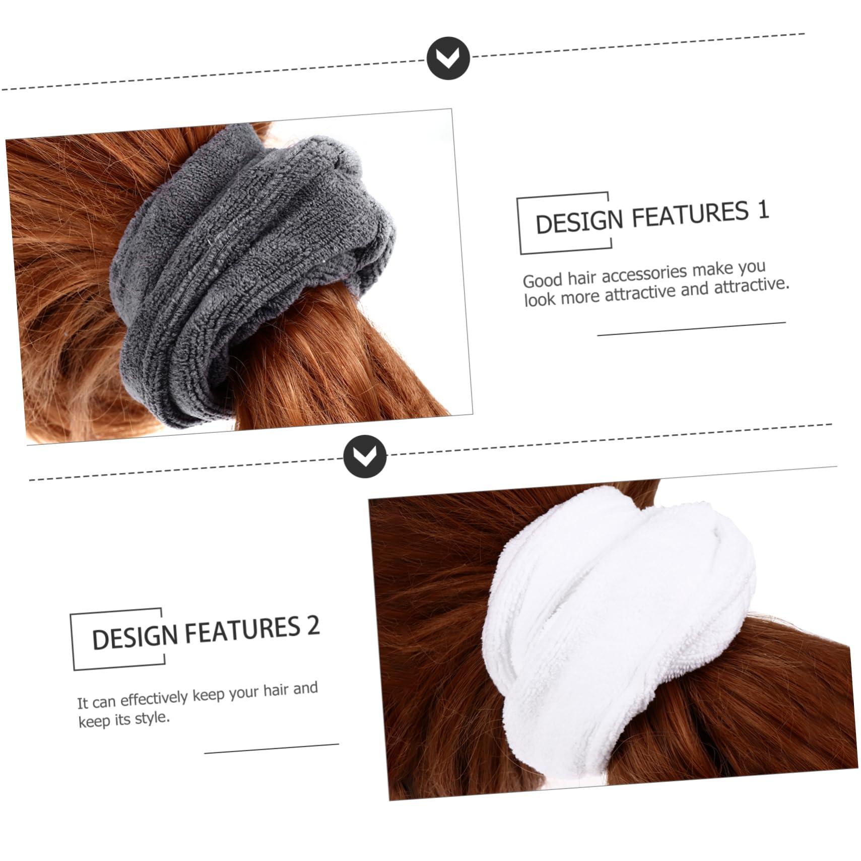 minkissy minkissy Wet Hair Ties Absorbent Hair Bands Moderate Tightness for Women's Hair Styling