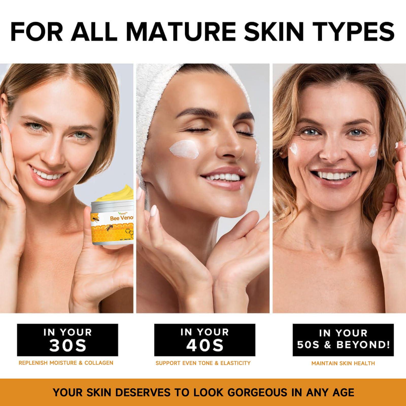 Zoencgz Bee Venom Removal Cream, New Bee Venom Treatment Cream, Professional Bee Venom Repair Cream for All Parts of The Body (4 Pack)