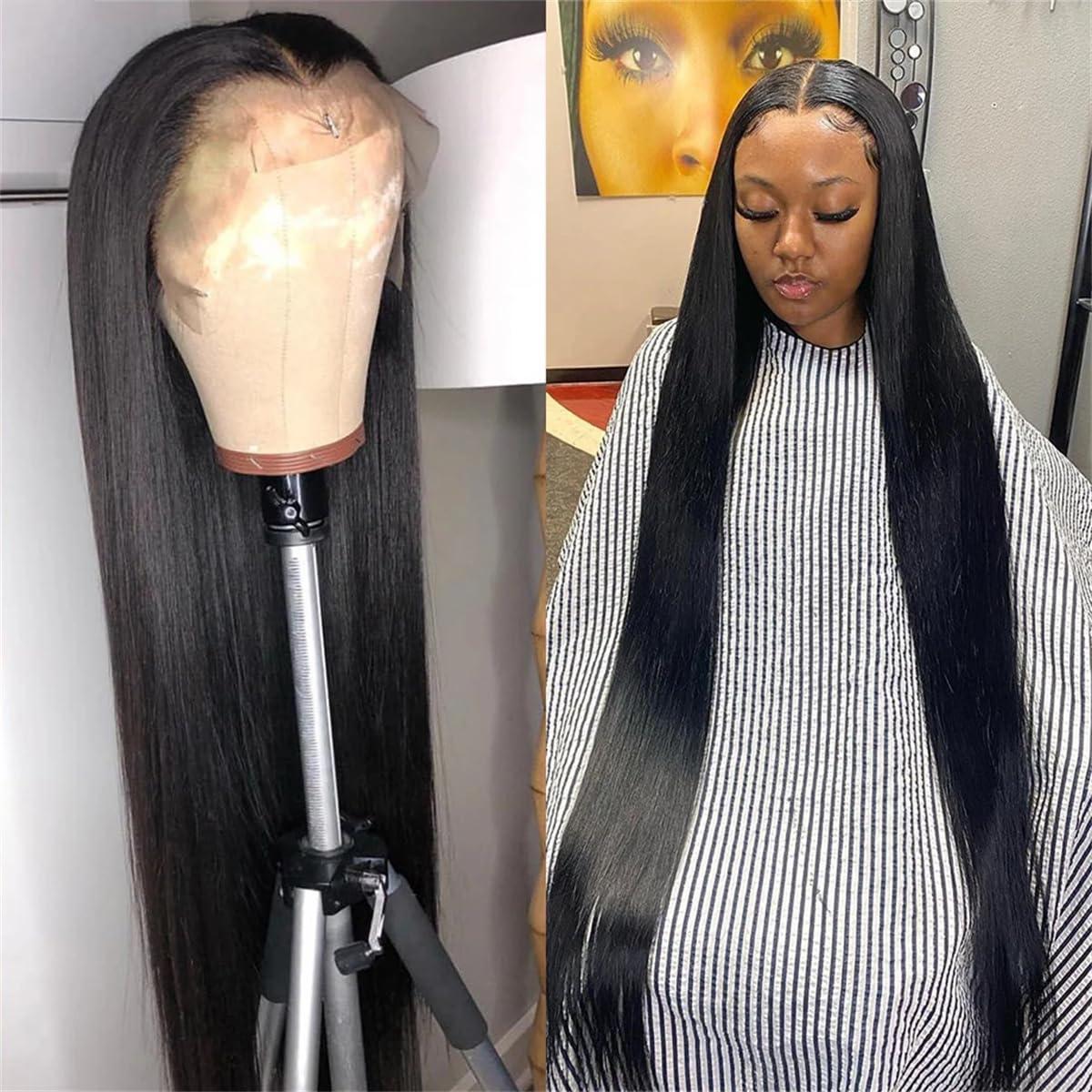 Human Lace Wig For Women Generic 30 40 Inch Straight Lace Front Wigs Human Hair 360 Full Lace Wigs For Women Pre Plucked 13X4 13X6 Hd Lace Frontal Wig