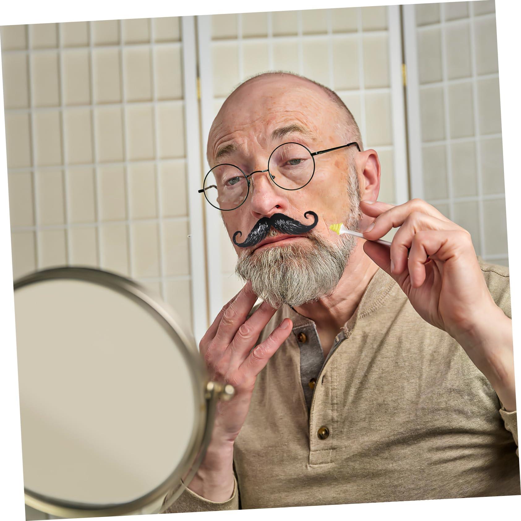 BELLIFFY BELLIFFY 50pcs Stickers Protector Waxing Kit Mens Sticking Stuffers Decals Remover Sticks Nose Wax Strips Wax Strips for Mustache Vinyl Decal Facial Tool Depilation Cleaning Kits Black Pp