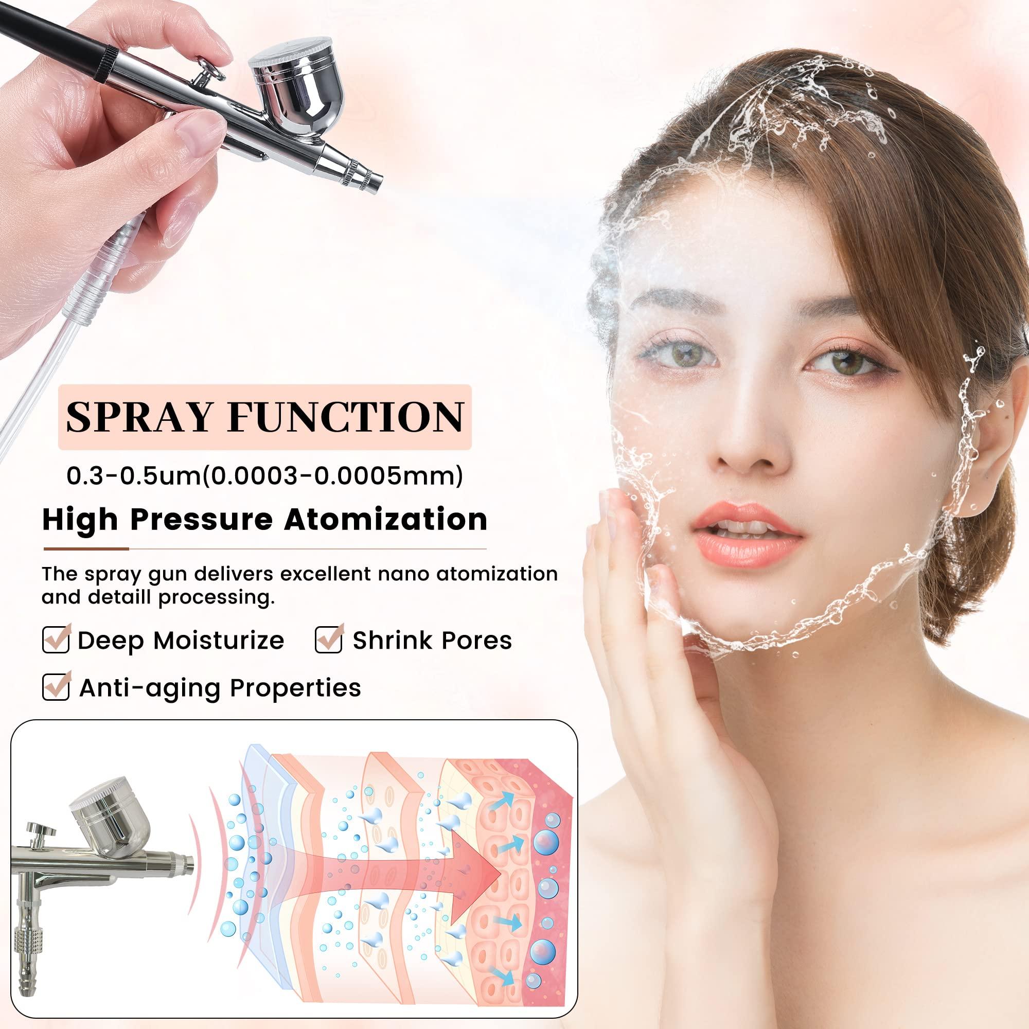 Beauty Star 2 IN 1 Diamond Microdermabrasion Machine, BEAUTY STAR Professional Micro Dermabrasion Machines at Home , Esthetician Supplies Beauty Device for Face Peeling & Cleansing, Suction Power: 0-65cmHg
